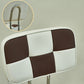 Modern Style Adjustable Backrest Counter High Stool with Leather Cushion