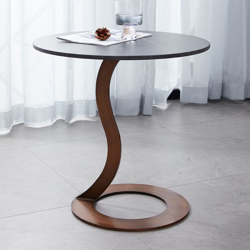 Metal Black Round Modern Block Side Table White Pedestal End Table Clearhalo 'Coffee & Accent Tables' 'End & Side Tables' 'end_side_table' 'end_side_tables' 'furn' 'furn_end_side_tables' 'Furniture' 'furniture_end_side_table' 'Living Room Furniture' 1200x1200_d4f1f1be-8671-4046-abc0-fc941204e6fe