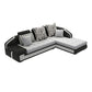 Light Gray Contemporary Sectional with Removable Cushions for Living Room
