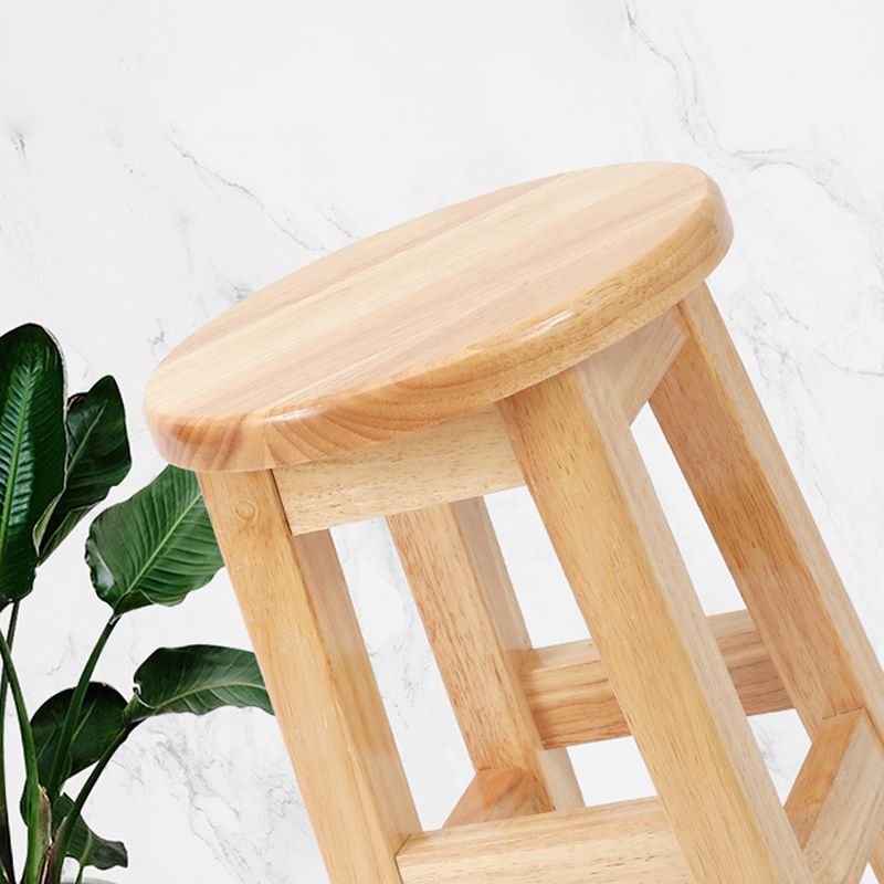 Modern Style Bar Stool Solid Wood Counter Stool for Dining Room Clearhalo 'Bar Furniture' 'Bar Stools' 'bar_stools' 'furn' 'furn_bar_stools' 'Furniture' 'Kitchen & Dining Furniture' 1200x1200_d4f3fcd1-9be1-4a03-8339-ca938ee12a13