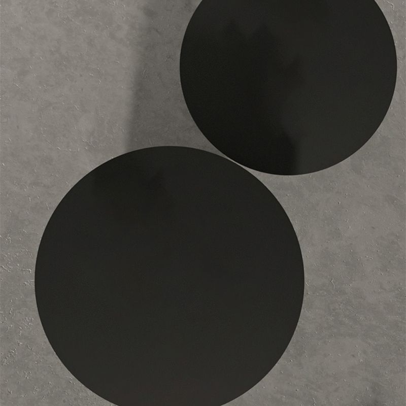 Tavolino tondo in metallo in metallo in metallo di metà secolo 19,6 "/21,6"