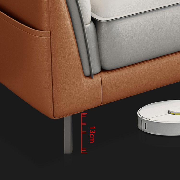 Pillow Top Arm Sofa 35.43" High Faux Leather Sofa for Living Room Clearhalo 'furn' 'furn_sofas' 'Furniture' 'Living Room Furniture' 'Sofa' 'sofas' 1200x1200_d4f75b92-9a70-4aee-b044-2cdc84672d01