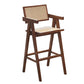 Contemporary Style Low Back Solid Wood Armed Bar Stool for Home Clearhalo 'Bar Furniture' 'Bar Stools' 'bar_stools' 'furn' 'furn_bar_stools' 'Furniture' 'Kitchen & Dining Furniture' 1200x1200_d4f8d96f-5cc9-44b4-863c-4a7e1cda3d8b