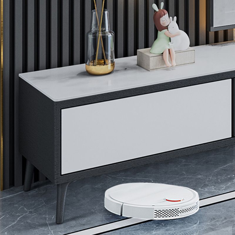 Stone Modern TV Media Media Store Store TV Console con cajones