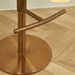 Modern Style Adjustable Armless Counter Stool with Leather Cushion