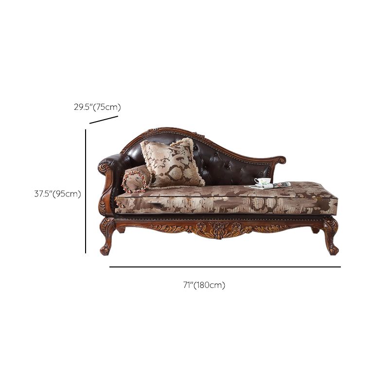 Traditional Upholstered Chaise Lounge Couch Fabric Chaise Lounge Chair with Arms Clearhalo 'Chairs & Seating' 'Chaise Lounge' 'chaise_lounge' 'furn' 'furn_chaise_lounge' 'Furniture' 'Living Room Furniture' 1200x1200_d4fd8bf6-8cf5-4e80-92d2-8a5a2c644dca