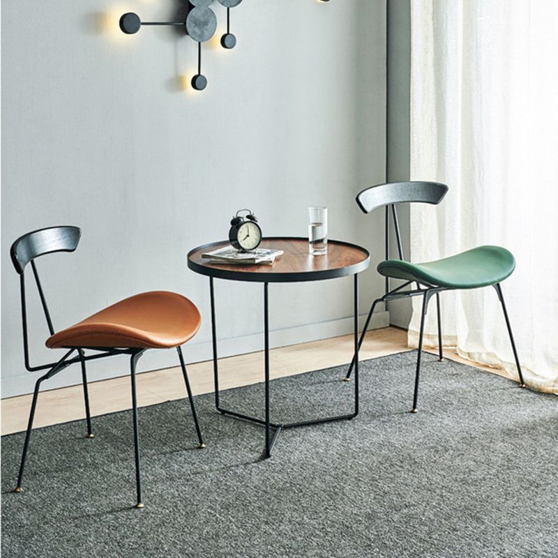 Industrial Chair with Metal Base 29"H Open Back Dining Side Chair for Restaurant Clearhalo ' kitchen&dining_furn' 'Dining Chairs' 'Dining Tables & Seating' 'dining_chair' 'furn' 'furn_dining_chair' 'Furniture' 'furniture_dining_chair' 'Kitchen & Dining Furniture' 'kitchen' 1200x1200_d4fdd042-64f6-45c9-9537-51c452b1a5b6