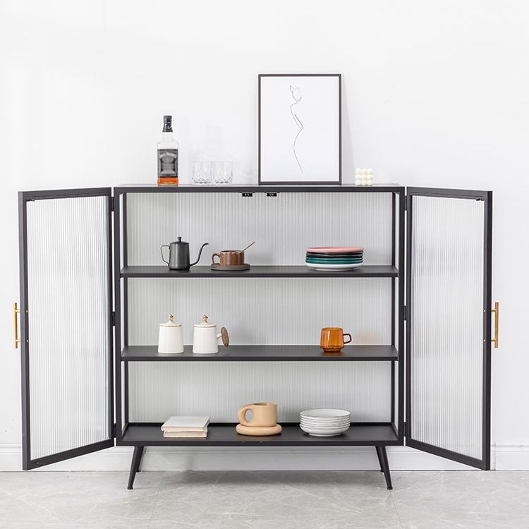 Server buffet cucina in stile glam Server da pranzo in metallo in metallo per soggiorno