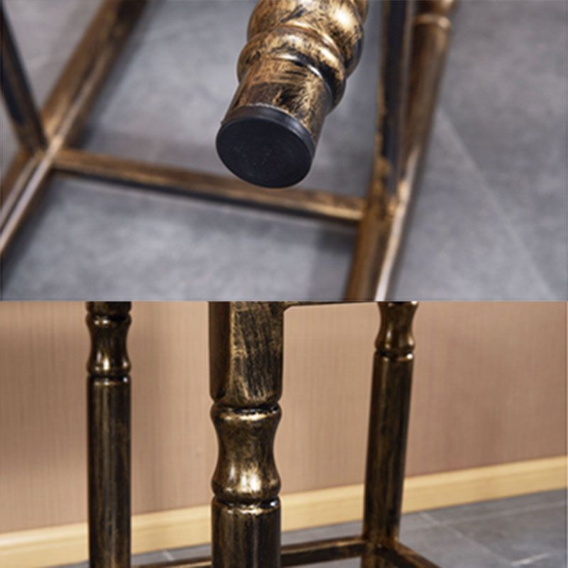 Distressed Bronze 29.5" H Barstool Industrial Indoor Tall Stool with Square Seat Clearhalo 'Bar Furniture' 'Bar Stools' 'bar_stools' 'furn' 'furn_bar_stools' 'furniture_bar_stools' 'Kitchen & Dining Furniture' 'kitchen&dining_furn' 'kitchen' 'kitchen_furn' Furniture' 1200x1200_d4fffe69-3964-4c1a-be9e-134060c7ea0d