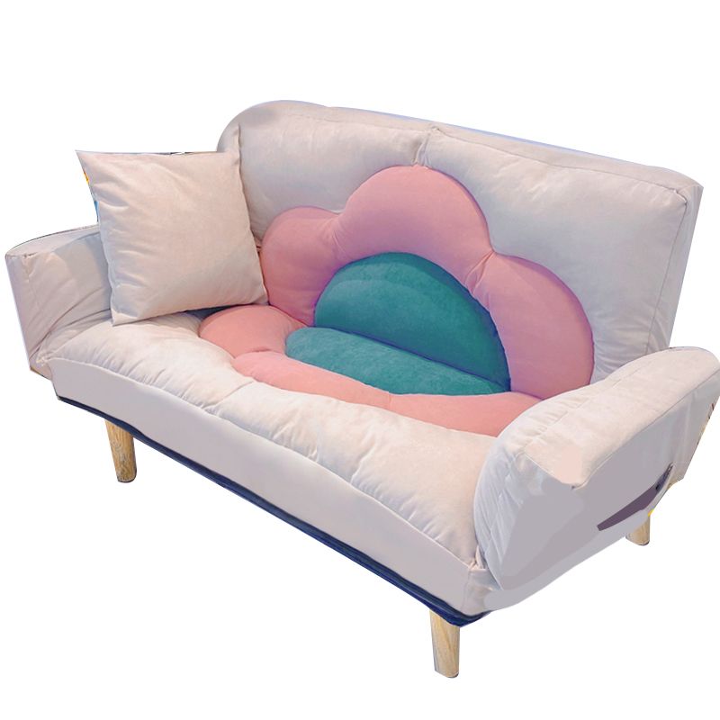 Flared Arm Loveseat Sofa Apartment Arm Settee for Living Room