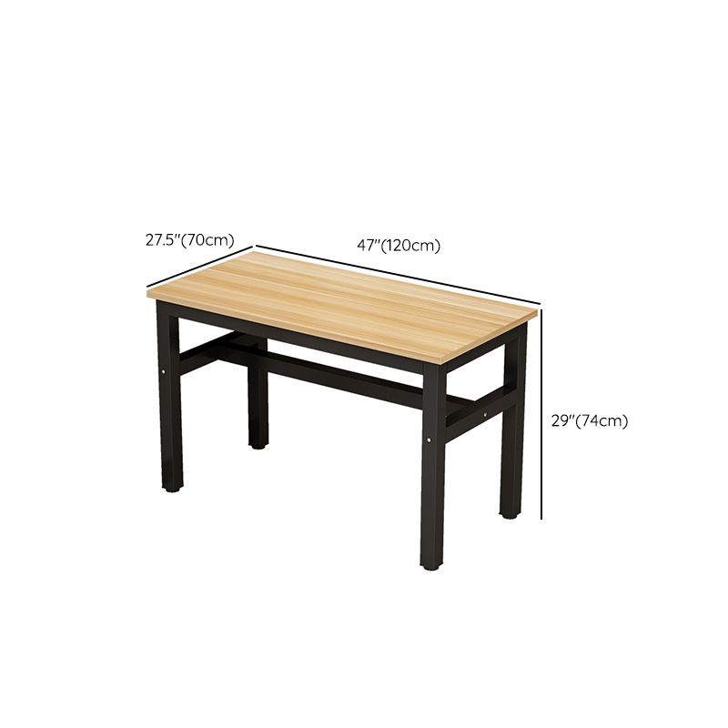 Industrial Restaurant Rectangle Legs Dining Table and Dining Chairs Clearhalo 'Dining Room Sets' 'Dining Tables & Seating' 'dining_room_set' 'furn' 'furn_dining_room_set' 'Furniture' 'Kitchen & Dining Furniture' 1200x1200_d502f1eb-f83a-48d6-a353-c9fb8c75ac91