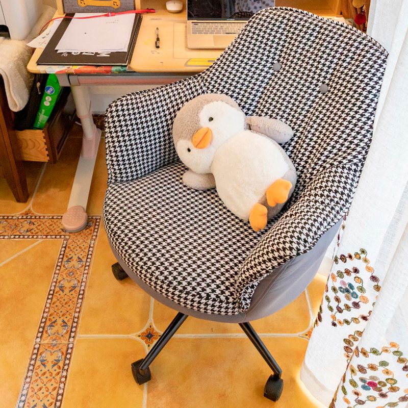 Chaise de bureau moderne sans bras sans chaise ergonomique pénible avec roues