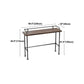 Industrial Black Iron Bar Table Brown Wood Rectangle Top 41.3"H Bistro Table Clearhalo 'Bar Furniture' 'Bar Tables' 'bar_tables' 'furn' 'furn_bar_tables' 'Furniture' 'furniture_bar_tables' 'Kitchen & Dining Furniture' 'kitchen&dining_furn' 'kitchen' 1200x1200_d504cb3d-3df8-4ad8-ab91-b7ee1824026f