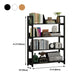 Open Steel Wood Bookcase Modern Home Simple Office Rectangular Bookshelf