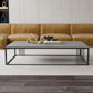 Contemporary 17.7" H Coffee Table Rectangular Stone Top Simple Cocktail Table Clearhalo 'Coffee & Accent Tables' 'Coffee Tables' 'coffee_tables' 'furn' 'furn_coffee_tables' 'Furniture' 'Living Room Furniture' 1200x1200_d505cf2c-87f8-4ae2-8f79-345ea2b1a2df