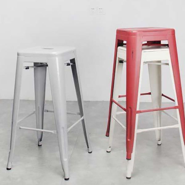 Industrieel plein Backless Bar Stool Metal binnenstoel voor Bristol