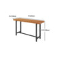 Industrial Style 1/2/7 Pieces Bar Table Set Rectangle Bar Table with High Stools Clearhalo 'Bar Furniture' 'furn' 'furn_home_bar_bar_sets' 'Furniture' 'Home Bars & Bar Sets' 'home_bar_bar_sets' 'Kitchen & Dining Furniture' 1200x1200_d5087f2e-28f3-48e2-bcf4-927d5564d99b