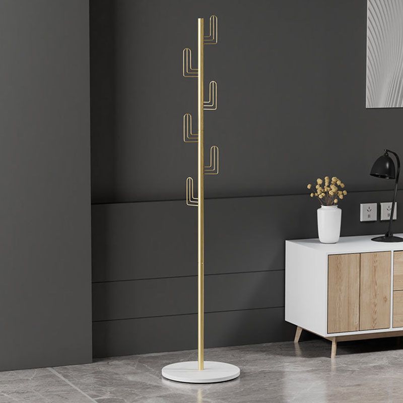 Luxurious Free Standing Coat Rack Metal Coat Hanger for Living Room Clearhalo 'Entry & Mudroom Furniture' 'furn' 'furn_hall_tree_coat_racks' 'Furniture' 'Hall Trees & Coat Racks' 'hall_tree_coat_racks' 1200x1200_d50a6dff-304b-40ea-bd08-86c9fa956748