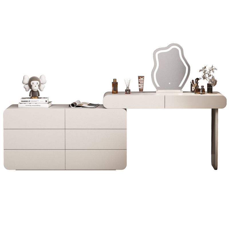 Moderne beleuchtete Spiegel Waschtische Schlafzimmer Make -up Eitelkeitstisch Tisch mit Schublade