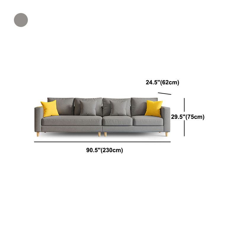 Linen Contemporary Square Arm Sofa Standard Sofa with Slipcovered for Living Room Clearhalo 'furn' 'furn_sofas' 'Furniture' 'furniture_sofas' 'Living Room Furniture' 'Sofa' 'sofas' 1200x1200_d50bd46e-60e9-4887-a42c-f0c58092e45f