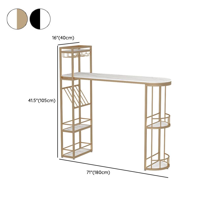 Set da bistrot stile glam Tavolo da bar in pietra da 1/3 pezzi con sgabelli imbottiti