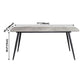 Metal Contemporary Rectangular Table Sintered Stone Top Dining Table with 4 Legs Clearhalo ' dining_table' 'Dining Tables & Seating' 'Dining Tables' 'furn' 'furn_dining_table' 'Furniture' 'furniture_dining_table' 'Kitchen & Dining Furniture' 'kitchen&dining_furn' 'kitchen' 'kitchen_dining_table' 1200x1200_d50c57ed-3481-4779-b6af-7d092a90ceb7