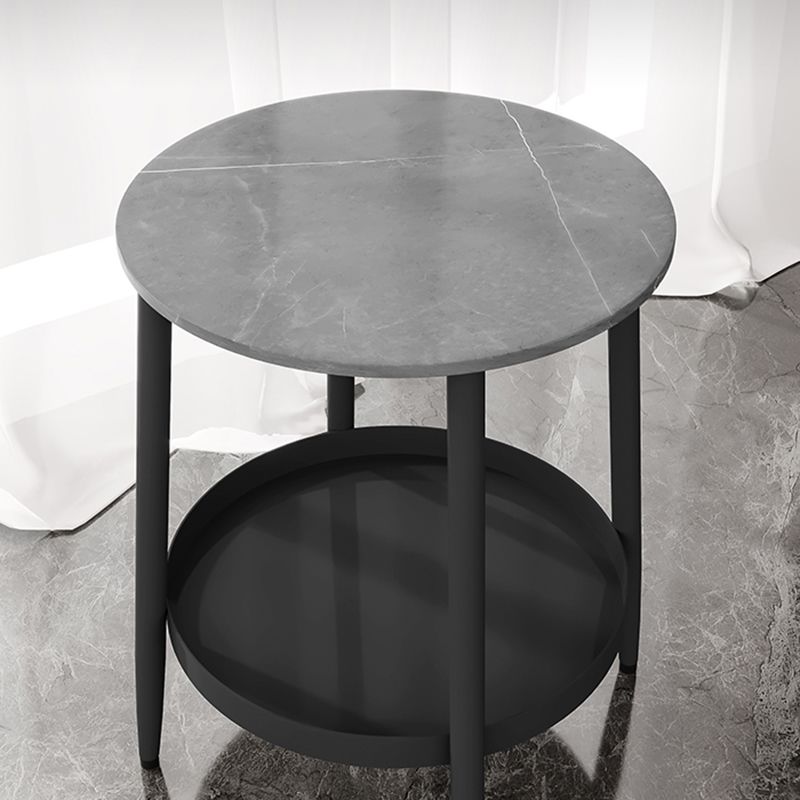 Contemporary Accent Table Nightstand Antique Finish Open Storage Bed Nightstand Clearhalo 'Bedroom Furniture' 'furn' 'furn_night_stand' 'Furniture' 'night_stand' 'Nightstands' 1200x1200_d50d3522-adf1-4922-92a9-57866f07e1a4