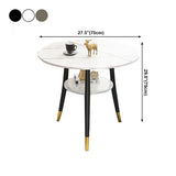 Traditional Luxury Dining Table Round Sintered Stone Table with Black Frame Clearhalo ' dining_table' 'Dining Tables & Seating' 'Dining Tables' 'furn' 'furn_dining_table' 'Furniture' 'furniture_dining_table' 'Kitchen & Dining Furniture' 'kitchen&dining_furn' 'kitchen' 'kitchen_dining_table' 1200x1200_d50df26c-0fa1-4ba9-be14-6e267e32df89