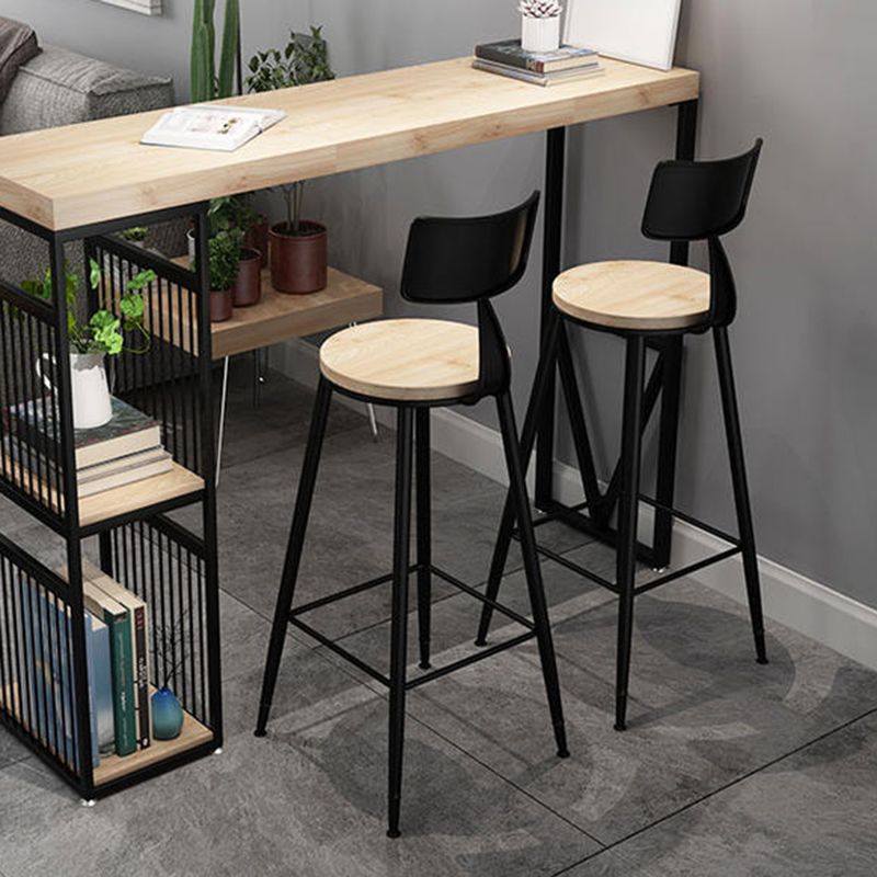 Ensemble de Table de Bar moderne, 1/2/3 pièces, ensemble de bistro rectangulaire en bois massif pour l'intérieur