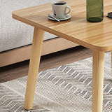 16.5 "高さの正方形の端テーブル黒/白/茶色の木材4脚サイドテーブル