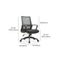 Modern Fixed Arms Office Chair Tilt Mechanism No Distressing Ergonomic Desk Chair Clearhalo 'furn' 'furn_office_chair' 'Furniture' 'Office Chairs' 'Office Furniture' 'office_chair' 1200x1200_d5107d1b-928c-49aa-bcf0-57222e983b4e
