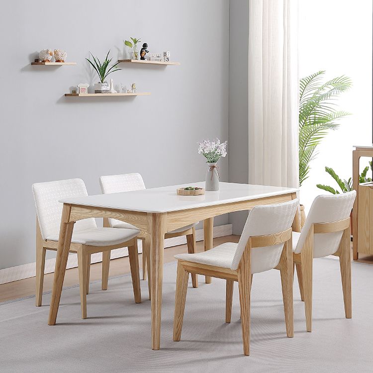 Simple Style Marble Dining Table 4 Legs Base Rectangle Table for Kitchen Clearhalo ' dining_table' 'Dining Tables & Seating' 'Dining Tables' 'furn' 'furn_dining_table' 'Furniture' 'furniture_dining_table' 'Kitchen & Dining Furniture' 'kitchen&dining_furn' 'kitchen' 'kitchen_dining_table' 1200x1200_d5115810-9c81-4e52-8e72-75d4b0dc6d3b