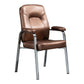 Contemporary Style Leather Dining Chairs Solid Back Arm Dining Side Chairs Clearhalo ' kitchen&dining_furn' 'Dining Chairs' 'Dining Tables & Seating' 'dining_chair' 'furn' 'furn_dining_chair' 'Furniture' 'furniture_dining_chair' 'Kitchen & Dining Furniture' 'kitchen' 1200x1200_d512627f-9712-4e52-885f-ffacdcb095da