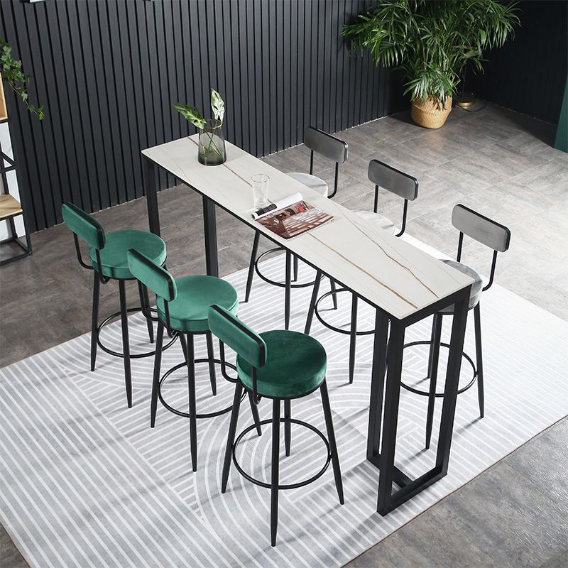 Tabouret de comptoir rond intérieur selles de comptoir rembourré