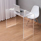 Acrylic Rectangular Writing Desk Modern Meeting Desk for Home
