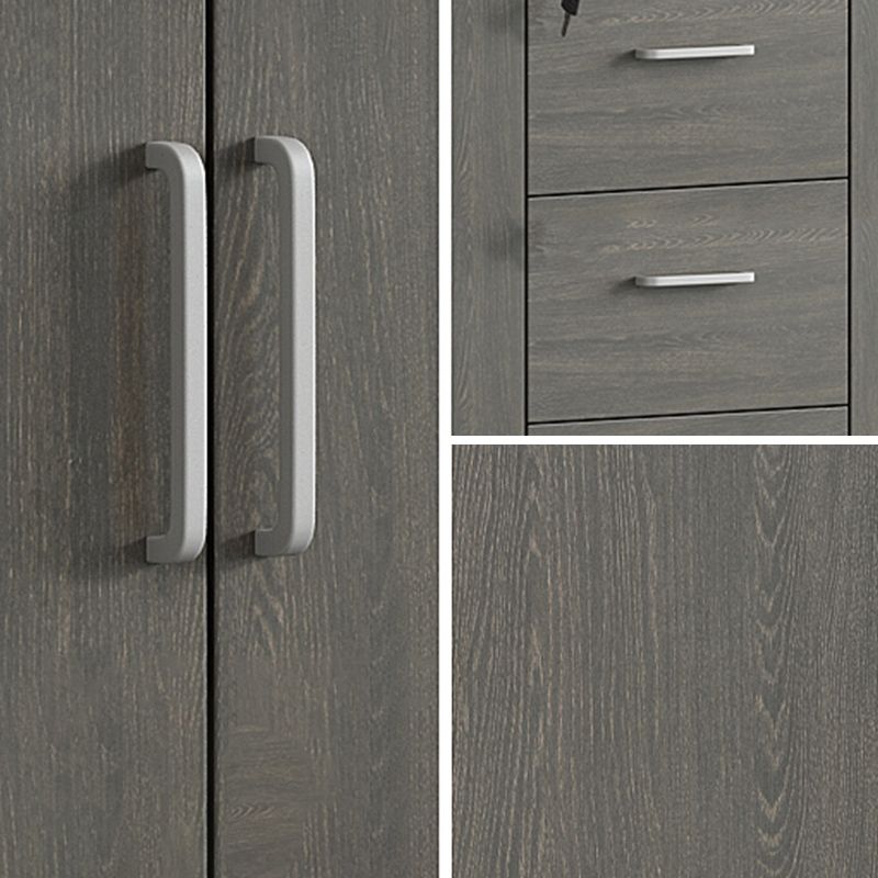 Archivos de estilo nórdico Archivo de madera sólida Llave de bloqueo Horizontal Archivo de archivos Oficina