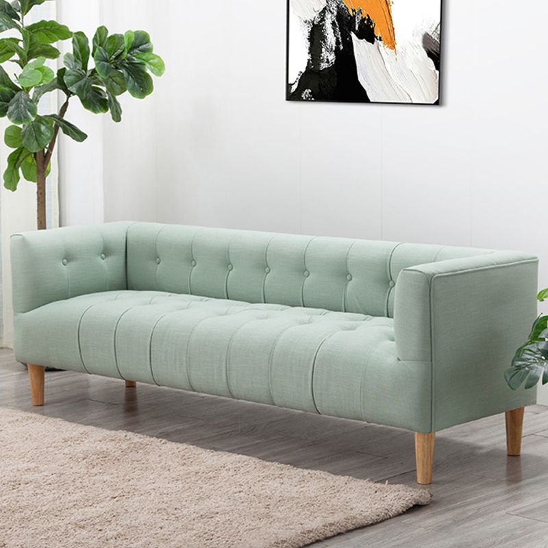 Modern Backrest Bedroom Bench Solid Wood Seating Bench with Upholstered Clearhalo 'Benches' 'Chairs & Seating' 'furn' 'furn_benches' 'Furniture' 'Living Room Furniture' 1200x1200_d5178e6e-bcc5-4290-82b3-ec212b355b32