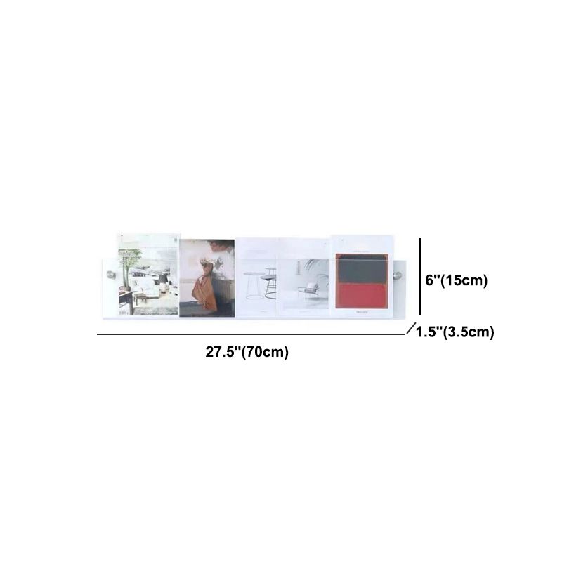 Contemporary Style Bookcase Wall Mounted Transparent Bookshelf for Office and Study Room Clearhalo 'Bookcases' 'furn' 'furn_bookcases' 'Furniture' 'furniture_bookcases' 'Office Furniture' 1200x1200_d5189eeb-0270-4e5d-a36d-c85adba96d4a