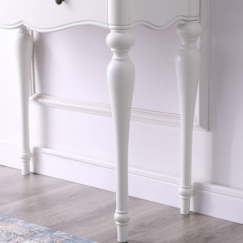 15,74 "set di vanità di betulla larga con vanità per il trucco delle feci con cassetto e specchio