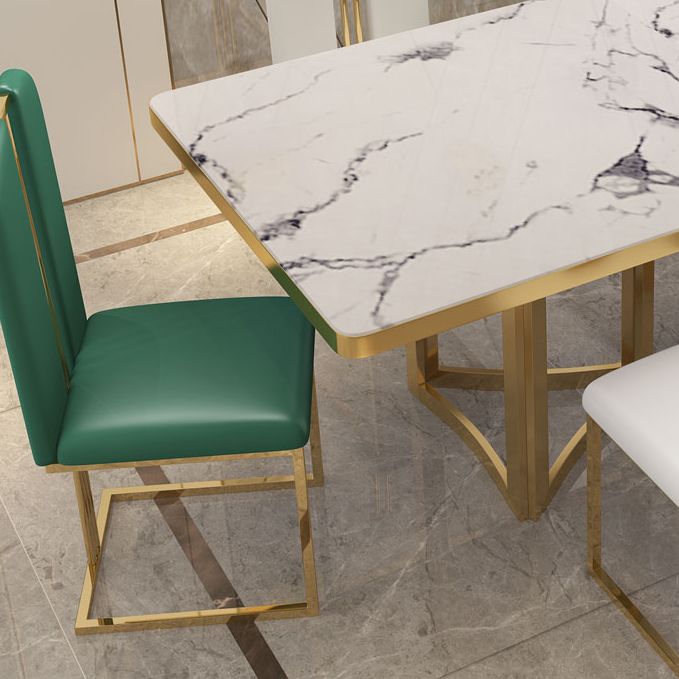 Metal Traditional Luxury Rectangle Indoor Table Sintered Stone Top Table for Dining Room Clearhalo ' dining_table' 'Dining Tables & Seating' 'Dining Tables' 'furn' 'furn_dining_table' 'Furniture' 'furniture_dining_table' 'Kitchen & Dining Furniture' 'kitchen&dining_furn' 'kitchen' 'kitchen_dining_table' 1200x1200_d51a450a-61d3-40d0-94d0-b202ce461de5