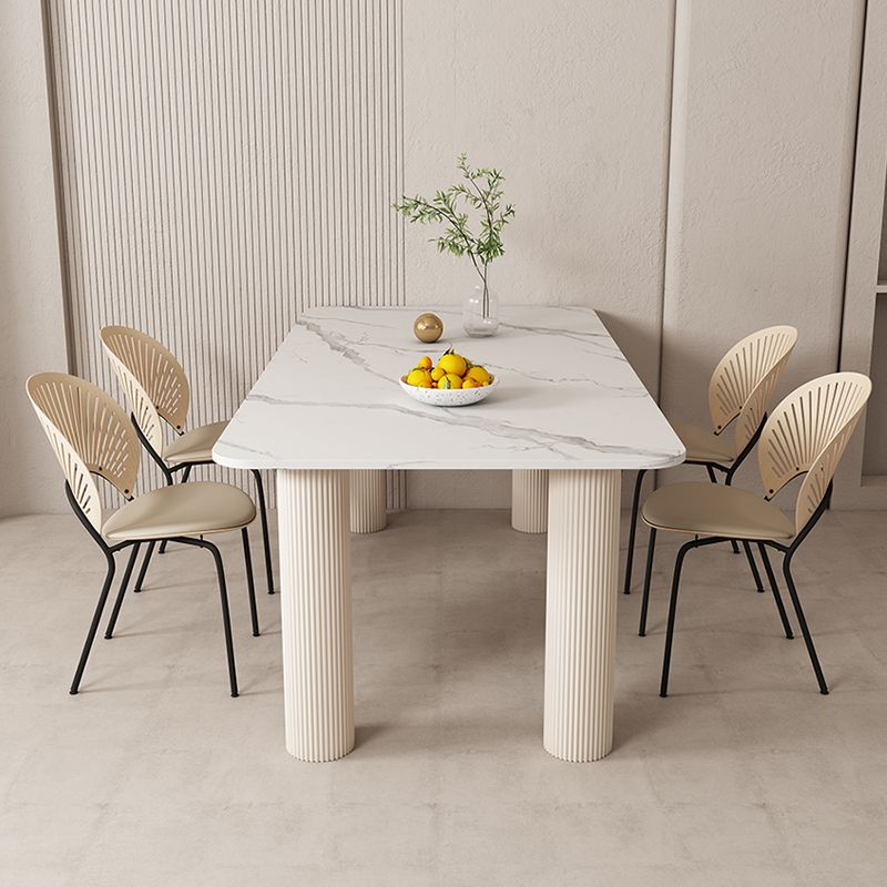 Modern Sintered Stone Dining Table Set 1/4/5/7 Pieces Dining Set Clearhalo 'Dining Room Sets' 'Dining Tables & Seating' 'dining_room_set' 'furn' 'furn_dining_room_set' 'Furniture' 'furniture_dining_room_set' 'Kitchen & Dining Furniture' 1200x1200_d51b0593-3aa2-46bf-88aa-5b8df8fd1f45