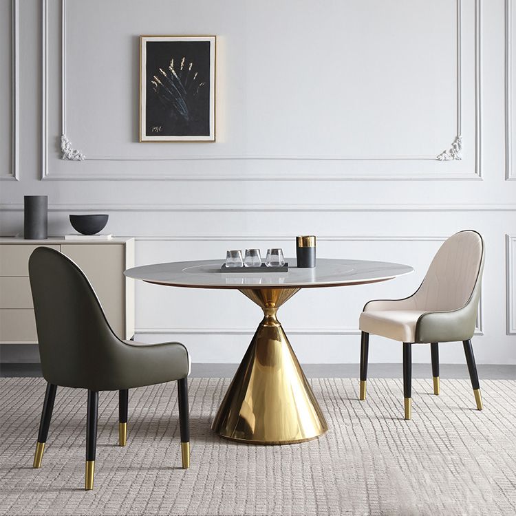 Glam 1/3/4/7 Pieces Dining Table Set with Sintered Stone Top Stainless Steel Dinette Set Clearhalo 'Dining Room Sets' 'Dining Tables & Seating' 'dining_room_set' 'furn' 'furn_dining_room_set' 'Furniture' 'furniture_dining_room_set' 'Kitchen & Dining Furniture' 'kitchen&dining_furn' 'kitchen' 1200x1200_d51b1d45-9b36-4c79-a850-4b4166ecbfe3