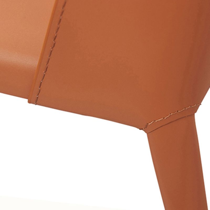 Saddle Leather Designer Style Side Chair Matte Finish Parsons Dining Chair (Set of 2) Clearhalo ' kitchen&dining_furn' 'Dining Chairs' 'Dining Tables & Seating' 'dining_chair' 'furn' 'furn_dining_chair' 'Furniture' 'furniture_dining_chair' 'Kitchen & Dining Furniture' 'kitchen' 1200x1200_d51ce771-2fd1-4ab2-b8a8-d0042f921b5f