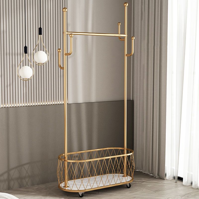 Glam Hall Stand Metal Scaffali per scaffalature includevano alcun metallo a rastrelliere senza stress