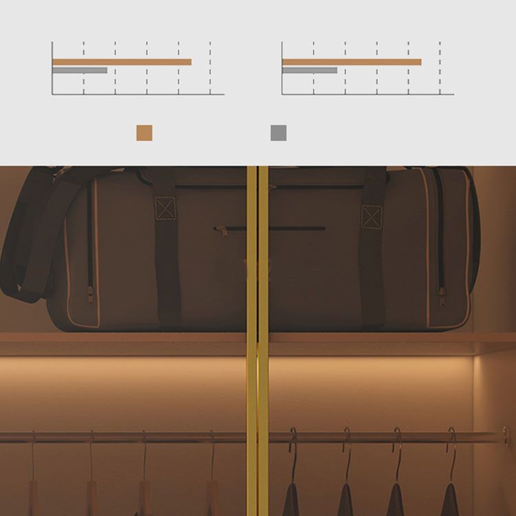 Modern Glass Wardrobe Wardrobe Armoire Wardrobe Cabinet for Home