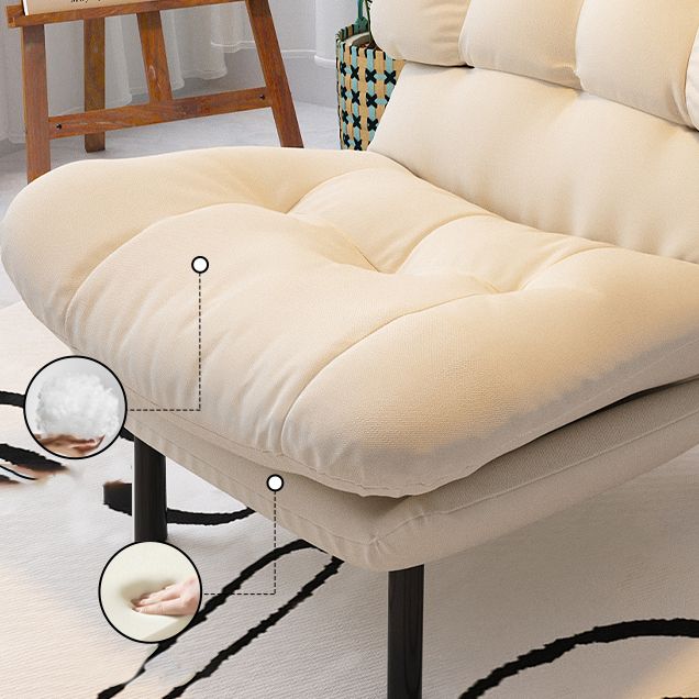 Scandinavian Recliner Chair Metal Manual Recliner Chair with Footrest Clearhalo 'Chairs & Seating' 'furn' 'furn_recliners' 'Furniture' 'Living Room Furniture' 'Recliners' 1200x1200_d51efba1-11f5-4348-a8d9-1a31dff6a1f5