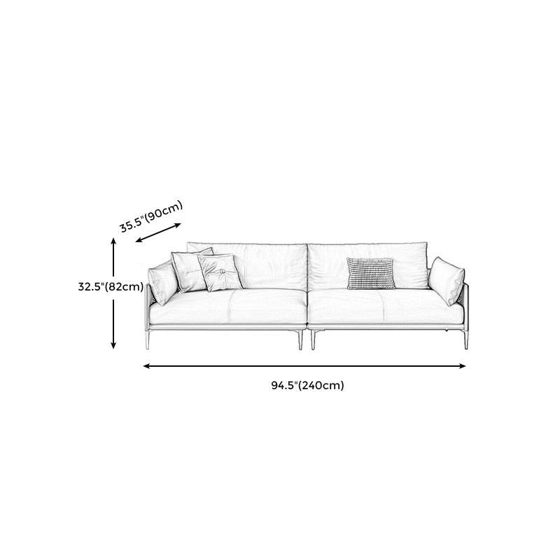 保管室のリビングルーム枕トップアーム茶色の座席付き
