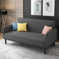31.5" H Contemporary Cotton Blend Square Arm Convertible Sofa Clearhalo 'furn' 'furn_sofas' 'Furniture' 'Living Room Furniture' 'Sofa' 'sofas' 1200x1200_d52010df-9d90-4e54-9988-fbc8546767a2