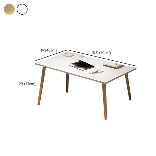 Home 28.74 "Tall Writing Desk Parsons Base houten schrijfbureau met benen