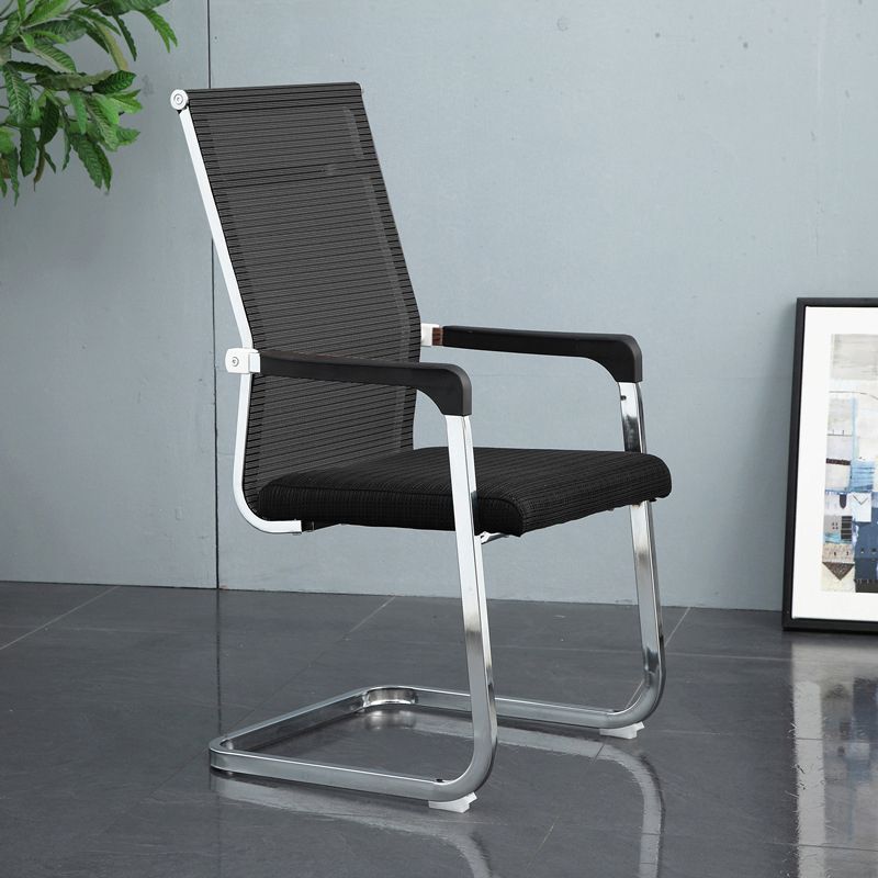 Modern Desk Chair Mesh Computer Chair Conference Chair No Wheels Clearhalo 'furn' 'furn_office_chair' 'Furniture' 'Office Chairs' 'Office Furniture' 'office_chair' 1200x1200_d5227d29-76b6-4c7c-a91d-b100362cc502